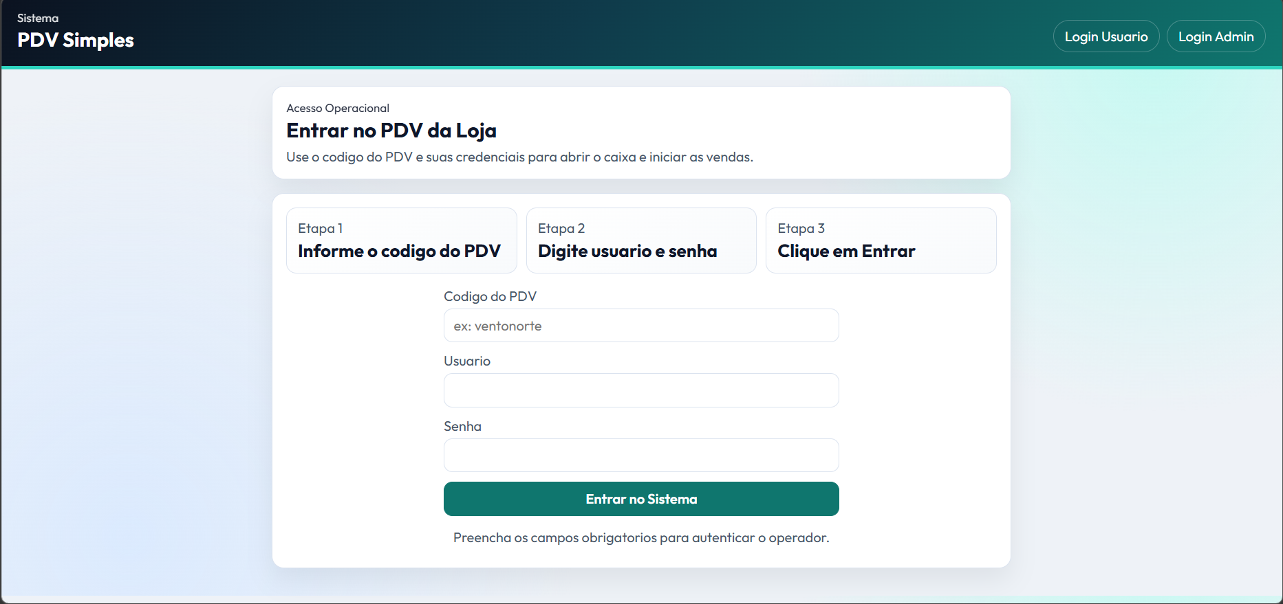 Ponto de Venda em Python